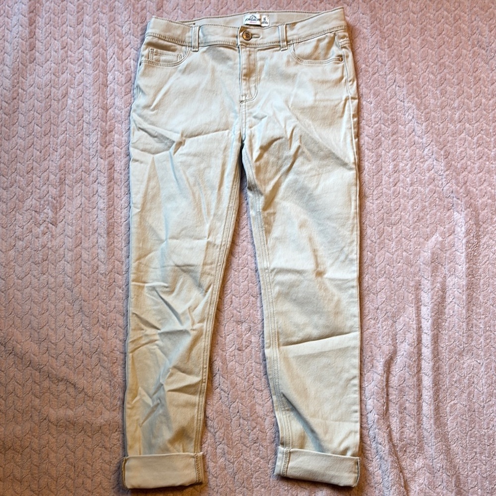 Beige Casual Pants